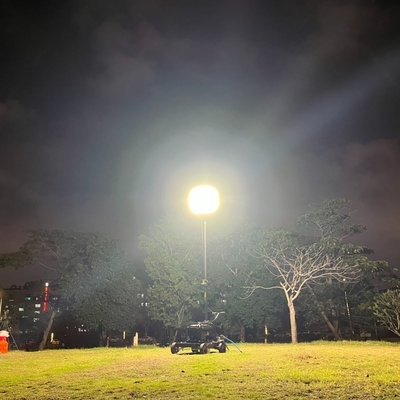 LitePro DLX Layout IP65 600W LED Camp Lights Torre de balões para o local de construção noturna