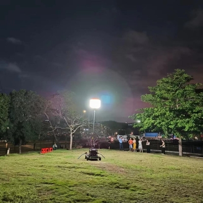 Torres de iluminação portáteis em forma de balão de 1000W com carro e gerador de patente