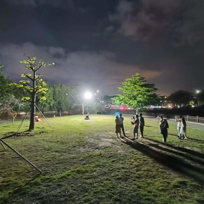 600W Área de segurança emissão de cor branca Trolley Iluminação sem brilho Balão de luzes Torre