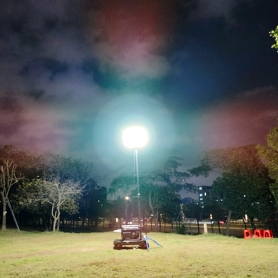 120W AC 90-305V Voltagem LED Balão de trabalho Light Tower para fácil rápida configuração e móvel