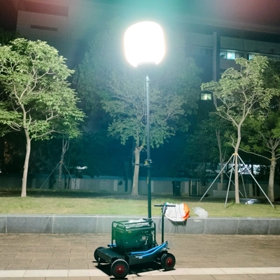 1400W Alto brilho sem brilho Balão de luz torre tripé para mineração de construção
