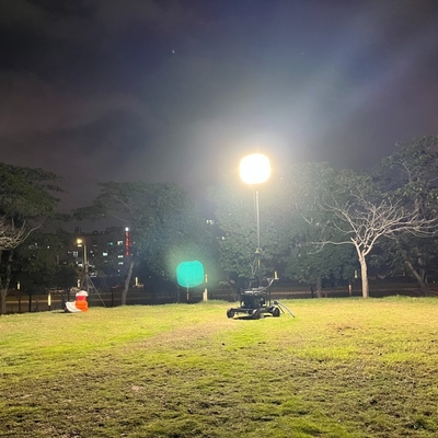 320W Serviço de soluções de iluminação DIALux evo Layout 51200lm Tripod Light Tower para emergência