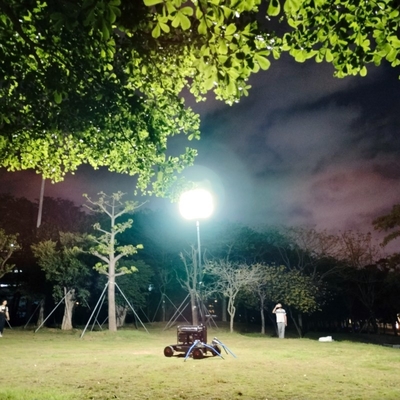 800W Tripódio de aço inoxidável aluguel LED portavel torre de luz para iluminação de construção
