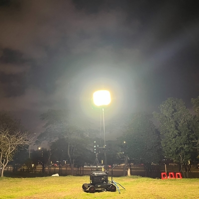 500W Industrial LED Balão de trabalho Luz em ETL certificado Tripódio móvel Telescópio Stand
