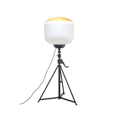 Trípode de manivela de mão LED luzes de balão ao ar livre 600W Torre de luz móvel para empreiteiro