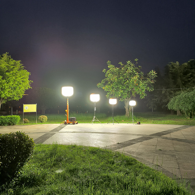 Portátil LED Luzes Balão Construção 320W Diesel Light Tower para iluminação temporária
