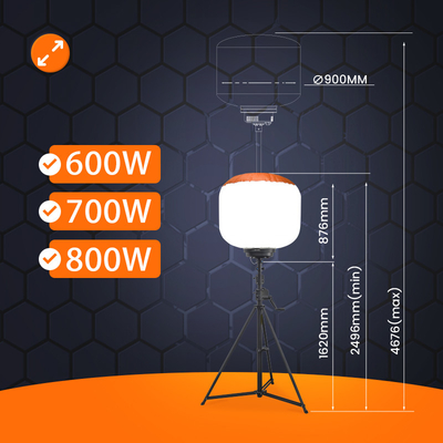 700W Luzes de Balão Led 112000lm Luz de Torre Externa Para Iluminação Industrial
