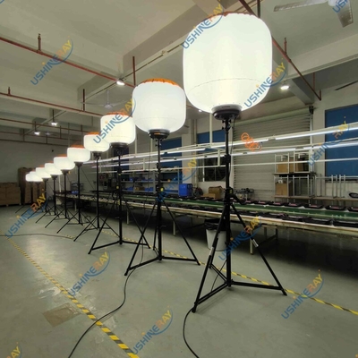 Lâmpada de trabalho de design de patente 600W LED Balão de luz torre para locais de mineração