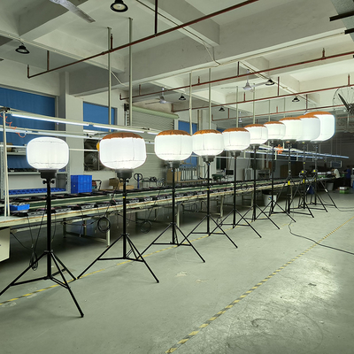 Lâmpadas de tripé de carrinho de trolley 800W Lâmpada de balão LED para segurança rodoviária