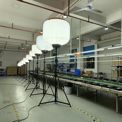 AC220V Portátil LED Luz de Trabalho 1400W Local de Trabalho LED Balão Light Tower Para Aplicação da Lei