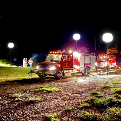 Instalação rápida e fácil Luz de balão 320W Torre de luz portátil para busca e resgate