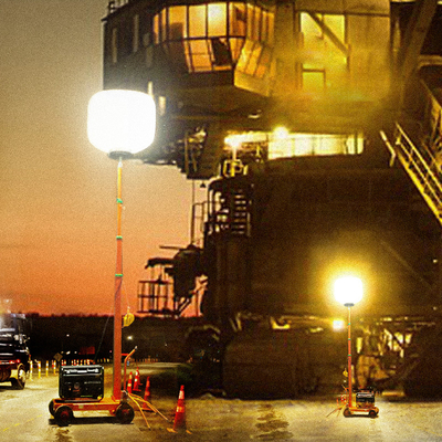 Lâmpada de trabalho de tripé móvel 1000W LED Balão de luz torre para equipamento de gestão de segurança