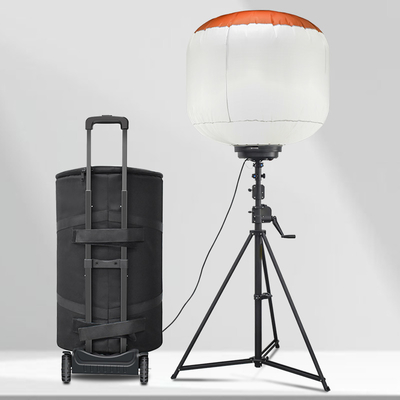 Trolley Lighting LED Balão Light Tower 1400W Mast Light Tower para incêndio e resgate
