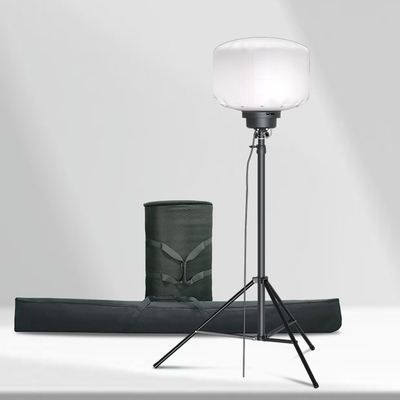 Manual de elevação de mão de manivela tripé torre de luz 320W luzes de balão ao ar livre para publicidade