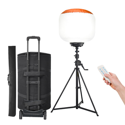 Torre de luz de balão portátil de 500W 160lm / W Alto brilho para trabalho temporário
