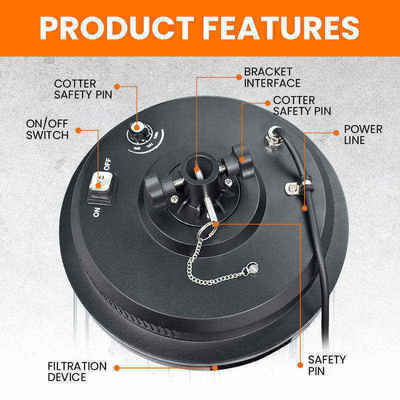 Fornecedor por grosso Luz de inundação LED de 36 W para exterior Lâmpadas regulaveis com braço elástico para acampamento ao ar livre