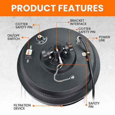 500W-1400W Luz de Balão LED IP65 50000Hrs 360° Cobertura Omni