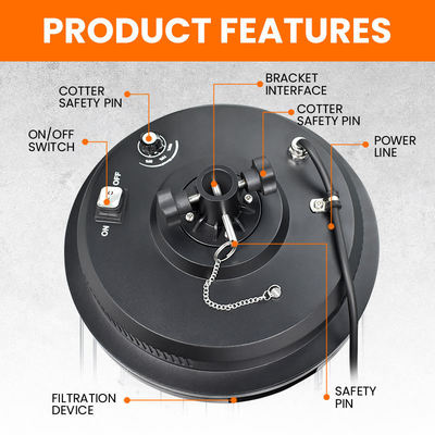 Portable LED Balloon Light with 360° Beam Angle 50000 Working Hours and 5-Year Warranty for Outdoor Construction